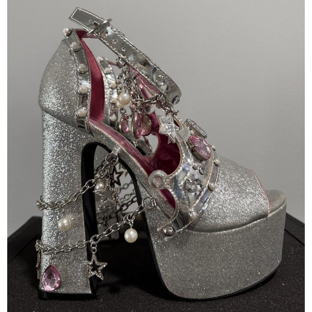 Dolls Kill x The WIzard of Oz The Good Witch Glinda Platform Heels Size 7 M NEW
